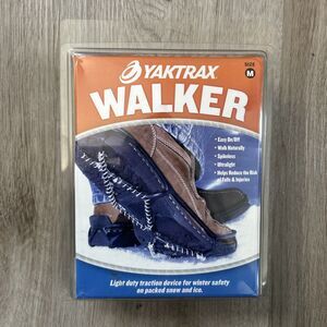 Yaktrax Walker Medium Snow Ice Traction Spikeless Mens 9-11 Womens 10.5-12.5